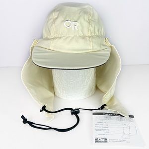Vintage Outdoor Research Safari Hat Deadstock 3 Panel Detachable Neck Flap Large